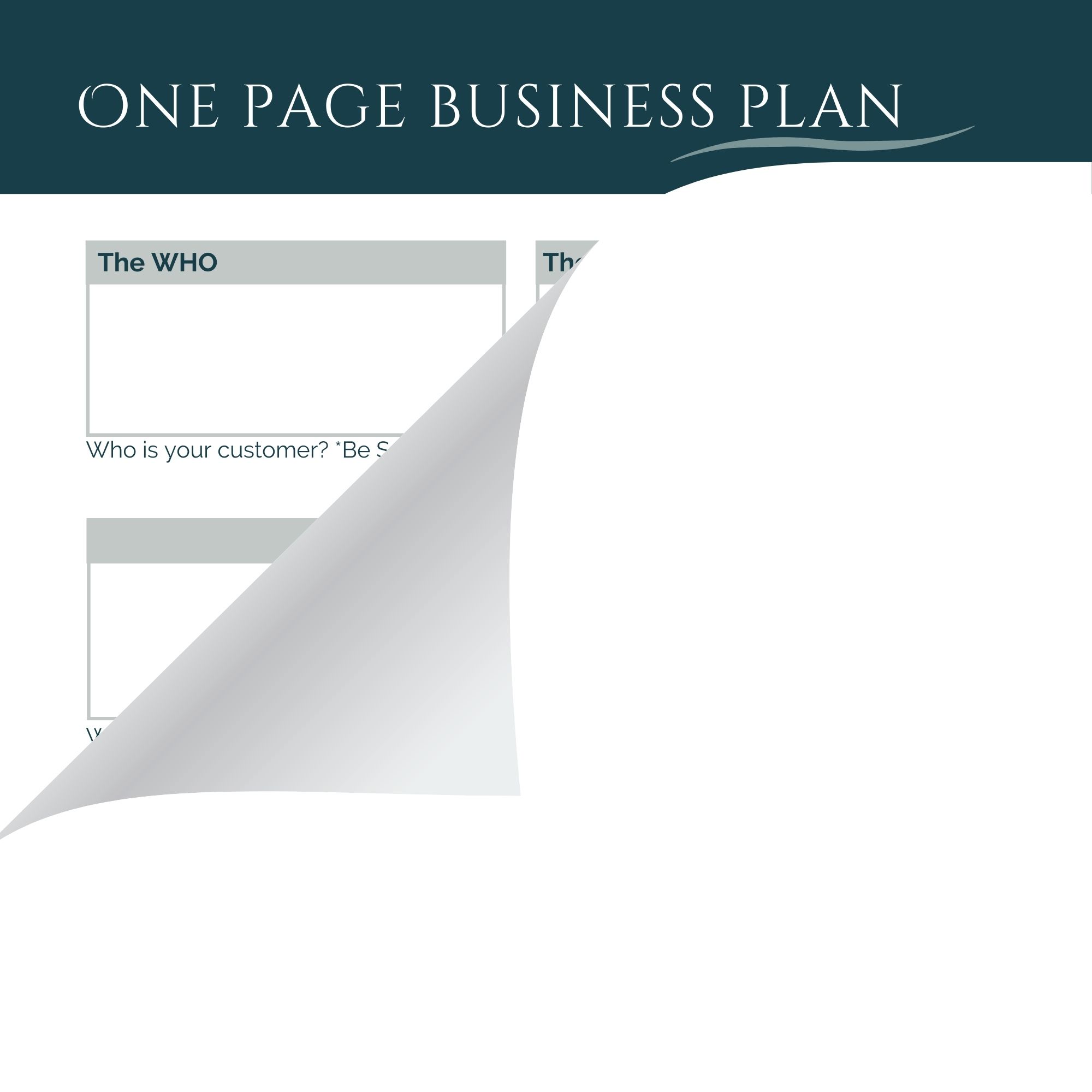 One Page Business Plan FREE Fluent Virtual Accounting